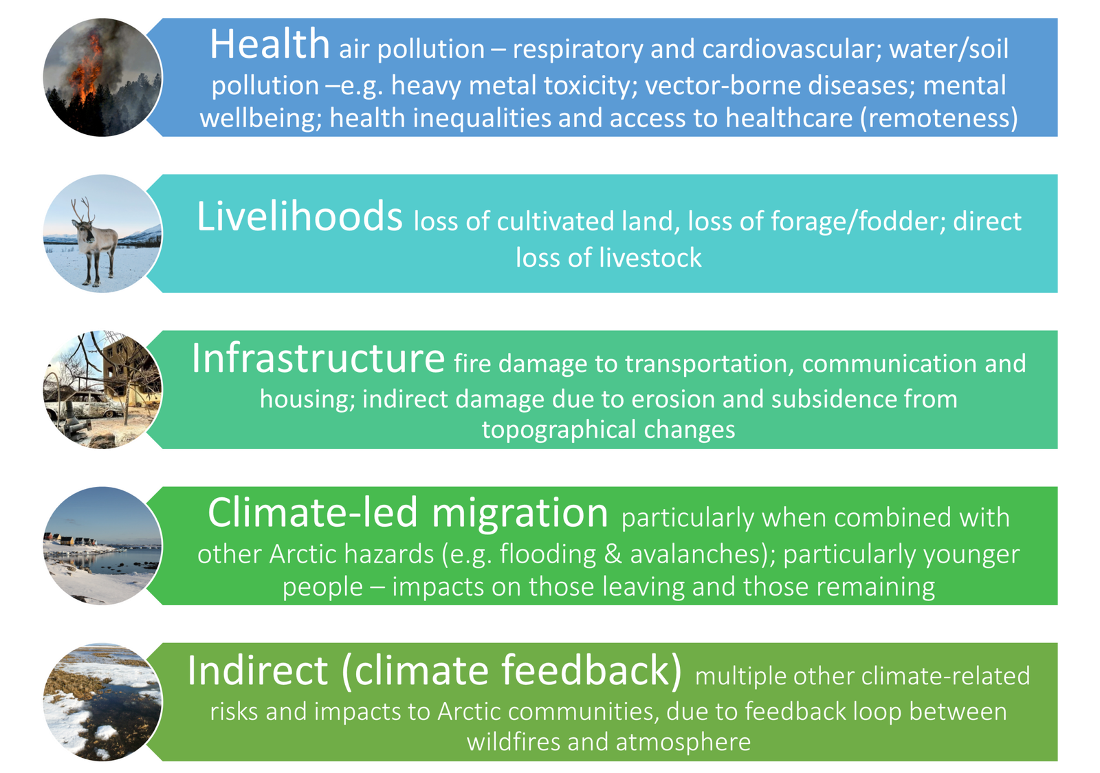 impacts of wildfires on Arctic communities