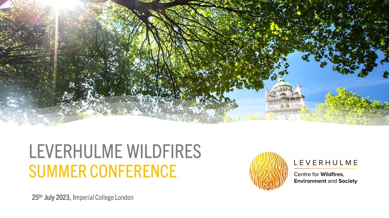 Leverhulme Wildfires Summer Conference 2023 – save the date, 25th July